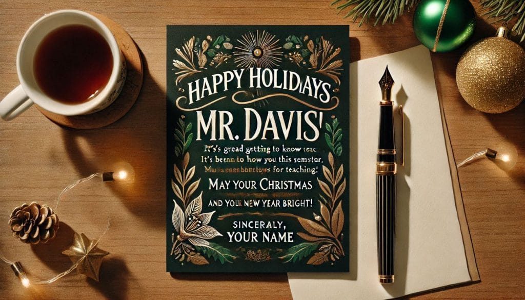Christmas Card Messages For Newly Acquainted Teachers