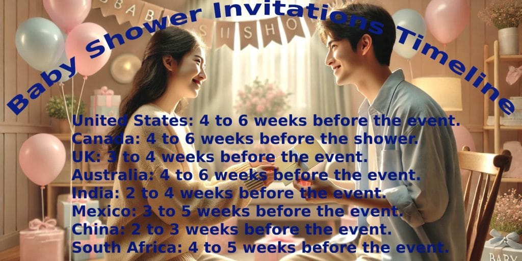 When Should You Send Out Baby Shower Invitations-Timeline