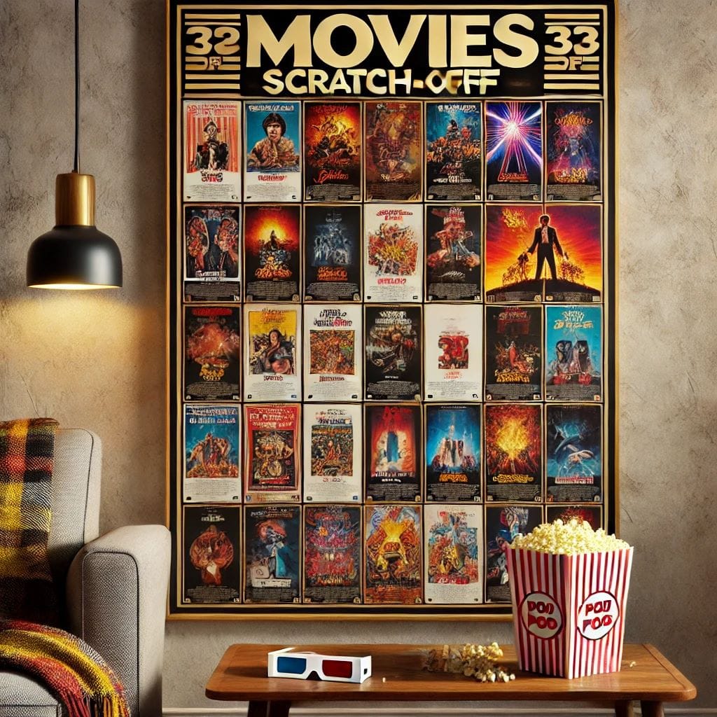 what to get your boyfriend for valentines day -Movies Scratch-Off Poster