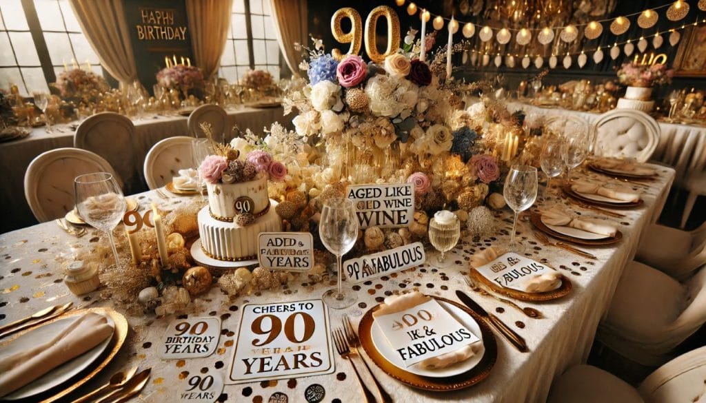 50 Creative And Thoughtful 90th Birthday Decoration Ideas — free download