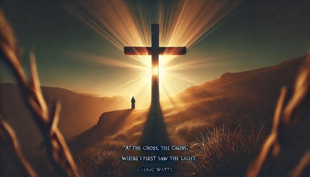 "At the cross, at the cross, where I first saw the light." — Isaac Watts