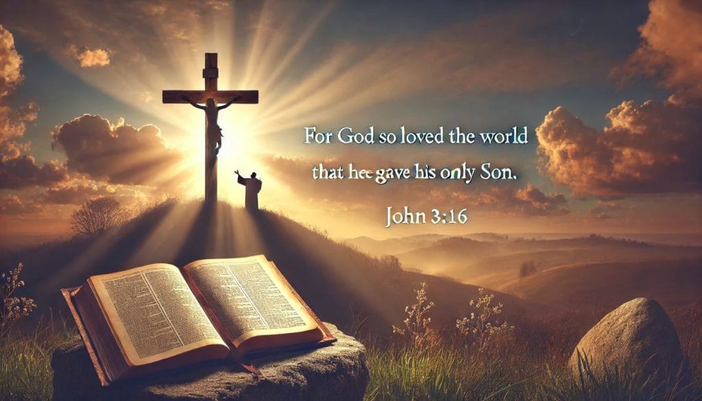 For God so loved the world that He gave His only Son — John 3.16