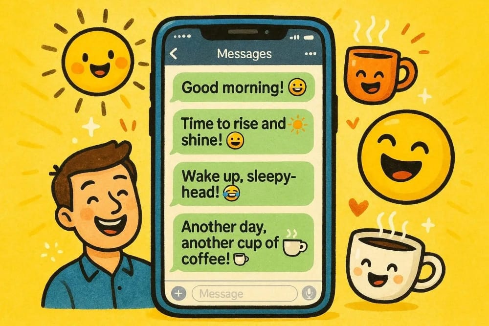 Good Morning Texts for Him (Flirty, Cute, Funny & Sweet)