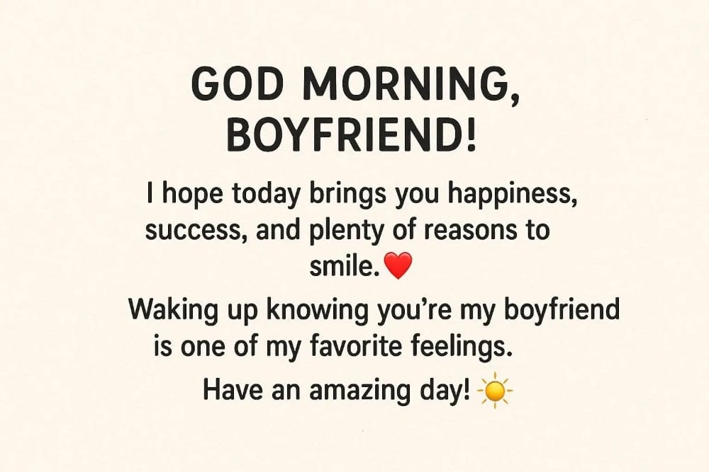 Good Morning Texts for Him (Flirty, Cute, Funny & Sweet) Good morning text for boyfriend