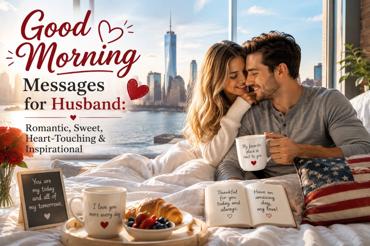 Good Morning Messages for Husband: Romantic, Sweet, Heart-Touching & Inspirational